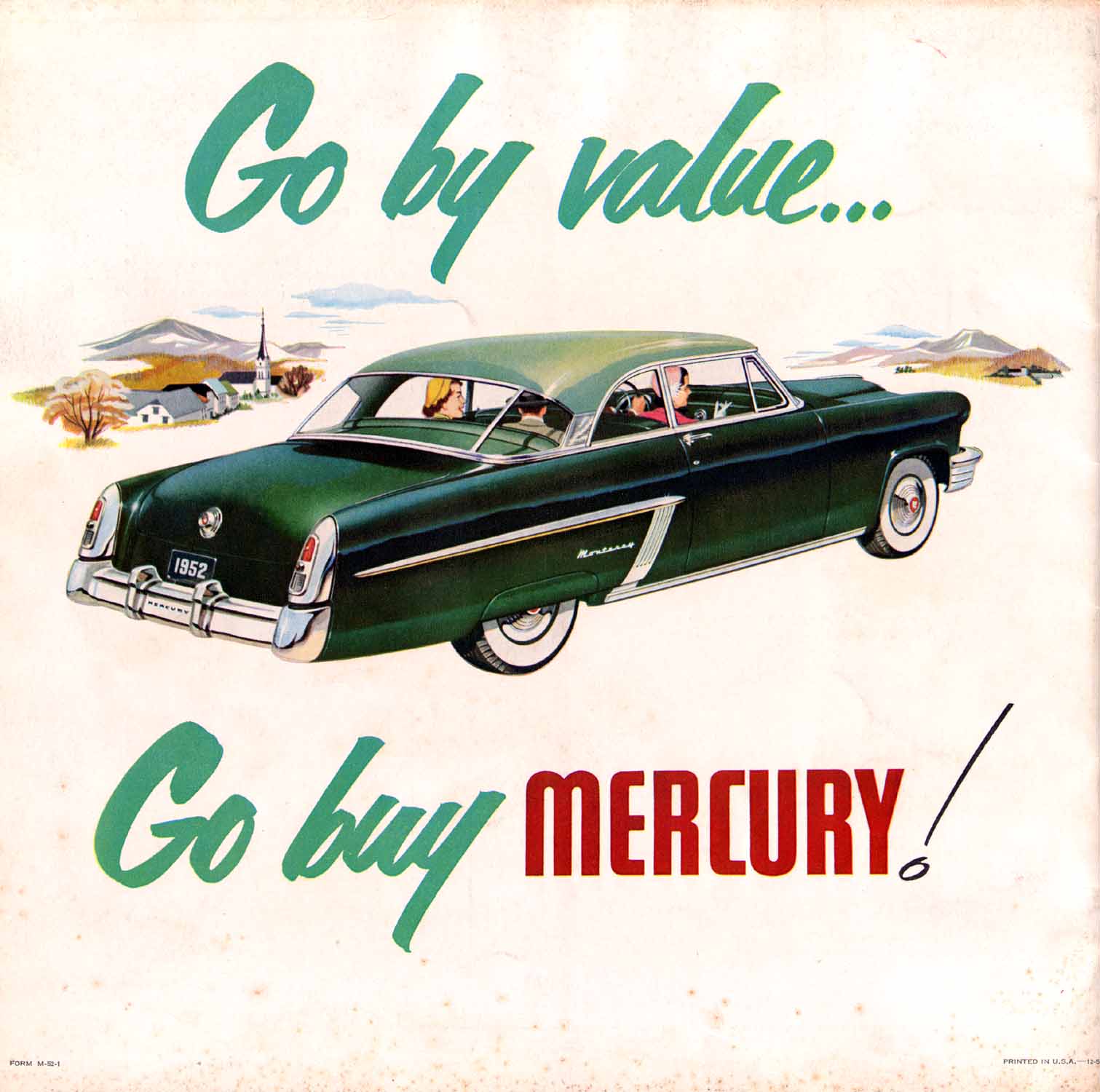 1952 Mercury Brochure Page 3